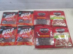 (B-1) 8 Bags of Assorted Jack Links Meat Snacks Past Date