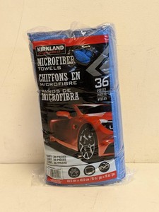 NEW KIRKLAND SIGNATURE MICROFIBER TOWELS 36PK