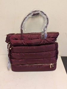 NEW iPACK PUFFY TOTE MAROON