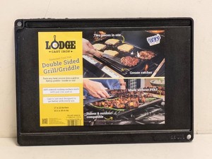 NEW LODGE CAST IRON DOUBLE SIDED GRILLGRIDDLE