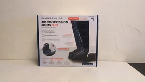 SHARPER IMAGE AIR COMPRESSION BOOTS FLEX LEG RECOVERY SYSTEM LARGE - XL