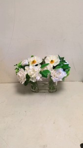 NEARLY NATURAL 10 MIXED ROSE & HYDRANGEA ARRANGEMENT