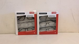 FOSTER GRANT DESIGN OPTICS 3.00 READING GLASSES 3 PACK 2 CT