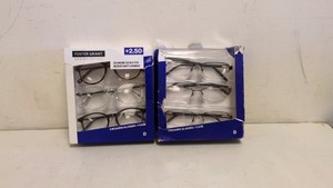 FOSTER GRANT DESIGN OPTICS 2.50 READING GLASSES 3 PACK 2 CT