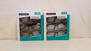 FOSTER GRANT DESIGN OPTICS 1.75 READING GLASSES 3 PACK 2 CT