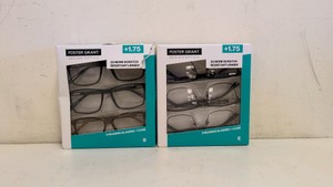 FOSTER GRANT DESIGN OPTICS 1.75 READING GLASSES 3 PACK 2 CT
