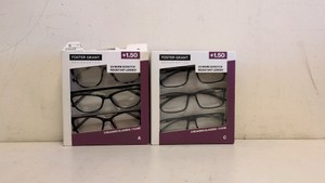 FOSTER GRANT DESIGN OPTICS 1.50 READING GLASSES 3 PACK 2 CT