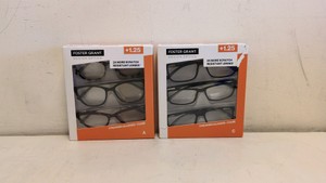 FOSTER GRANT DESIGN OPTICS 1.25 READING GLASSES 3 PACK 2 CT