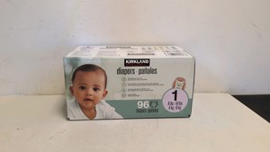 NEW KIRKLAND SIGNATURE DIAPERS SIZE 1  96 CT