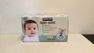 NEW KIRKLAND SIGNATURE DIAPERS SIZE 2  112 CT