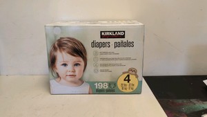 NEW KIRKLAND SIGNATURE DIAPERS SIZE 4  198 CT