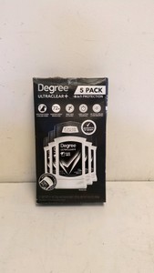 NEW DEGREE ULTRACLEAR 5 PACK DEODORANT