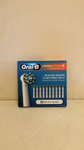 NEW ORAL-B CROSSACTION REPLACEMENT BRUSH HEADS 10 CT