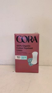 NEW CORA 100% ORGANIC COTTON TOPSHEET LINERS