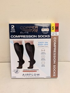 COPPERFIT ELITE COMPRESSION SOCKS SM 2PK