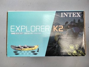 Intex Explorer K2 Two-Person Inflatable Kayak Set - 10 ft 3 in, Paddles & Pump