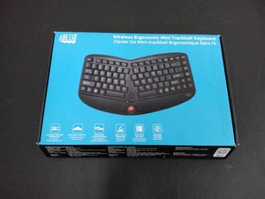 Adesso Tru-Form Media 3150 Wireless Ergonomic Trackball Keyboard - 87-Key