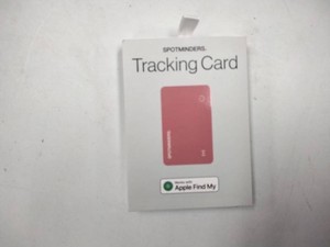 Spotminders Tracking Card - Pink Slim Wallet Tracker w Apple Find My, New Sealed