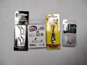 Ice Fishing Tackle Lot of 4 - Acme, Eagle Claw Lazer Sharp, Northland, Kenders Tungsten