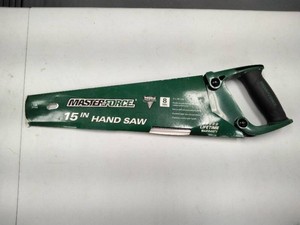 Masterforce 15 in Hand Saw - 8 TPI Double Ground Tooth, Model 237-6404, Lifetime Warranty