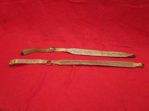 (2) Leather Rifle Slings