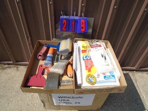 Qty of 2 flats of painting supplies. As shown.