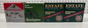 100 Shotshell Ammo Lot 12 Gauge - Winchester, Estate Cartridge, Remington