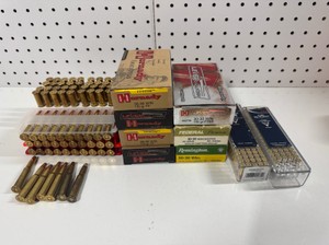 Ammunition lot with Plastic Ammo Can (217) Rounds 30-30 and (187) Rounds .22LR