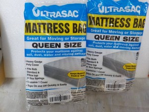 2 Ultra Sac Queen Size Mattress Bags