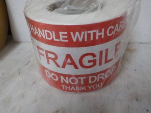 Roll of Fragile Stickers 4 x 6