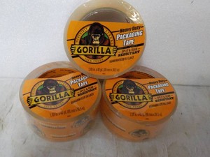 3 rolls Gorilla 1.88 x 40 yards Clear Tape