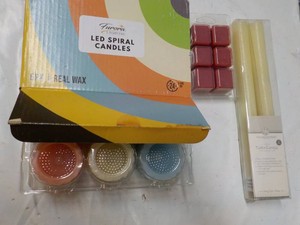 6 pack LED Spiral Candles, Wax Melts and Taper Candles