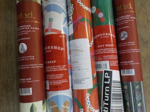 5 Rolls Gift Wrapping Paper - variety of patterns