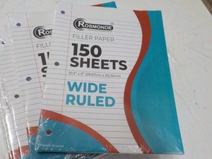 6 Rosmonde 150 Sheets Each Wide Ruled