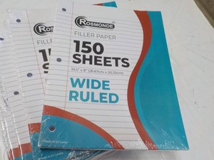 6 Rosmonde 150 Sheets Each Wide Ruled