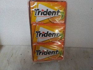 12 pack Trident 14 sticks each Tropical Fruit Sugar Free Gum