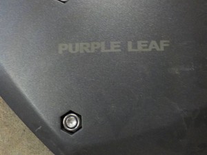 Manual 10 ft Patio Umbrella with Hardware and Stand- Purple Leaf