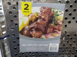 6 BBQ Grill 2 packs Foil Drip Pans