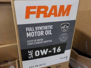 FRAM SAE Ow-16 6 Gallons Full Synthetic Oil