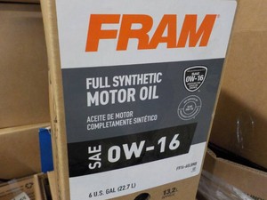 FRAM SAE Ow-16 6 Gallons Full Synthetic Oil
