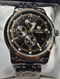 NEW Montres Prestige Camden  Invicta Two-Tone Multi-Dial Watch  41mm  $209 Retail  Boxed