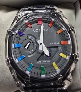 Activa Kaleido x Invicta Analog-Digital Watch  Multicolor Dial  44.2mm