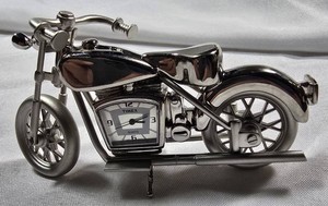 Timex Collectible Motorcycle Mini-Clock  Detailed Display Piece in Original Box