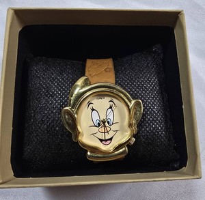 Vintage Timex Disney Dopey Character-Shaped Quartz Watch