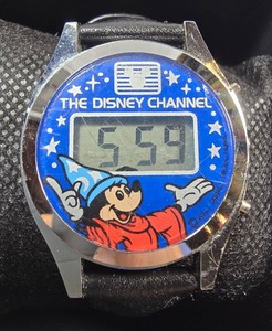 Vintage Disney Channel Sorcerer Mickey Digital Watch
