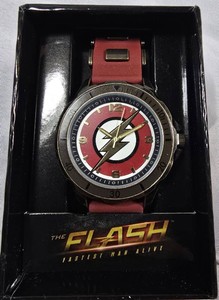 FASTEST MAN ALIVE DC COMICS THE FLASH LIGHTNING-BOLT COLLECTOR WATCH