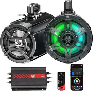 $330 KEMIMOTO KP6 UTV Tower Speakers 6.5 Woofers with 5.75 Passive Radiators