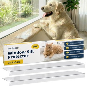 $44 PROTECTO 2-Pack Window Sill Protector from Dogs & Cats, 35.5 x 3.25 in