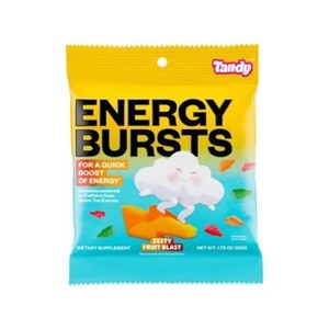Tandy Energy Bursts Zesty Fruit Blast Gummy Supplements - 1.76oz Pack of 12