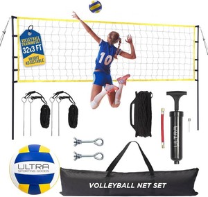 $50 Volleyball Net for Backyard, Regulation Size 32x3FT, Portable Outdoor